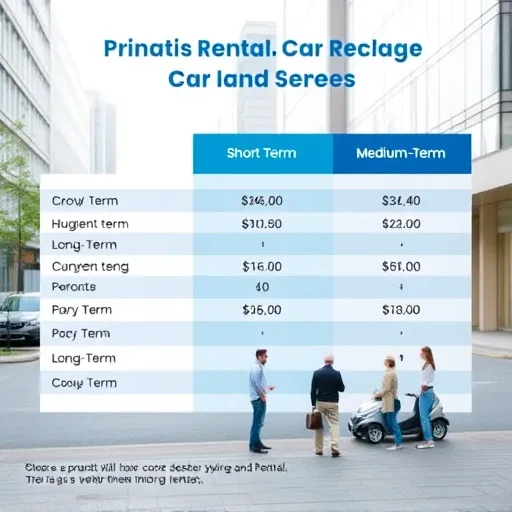 2025년 렌트 시장 시세 분석: 준중형 세단 및 SUV 비용 표